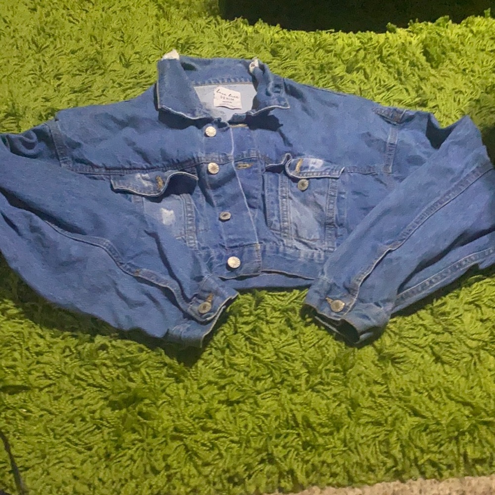 Love Tree Denim Jeans Jacket (Dar)